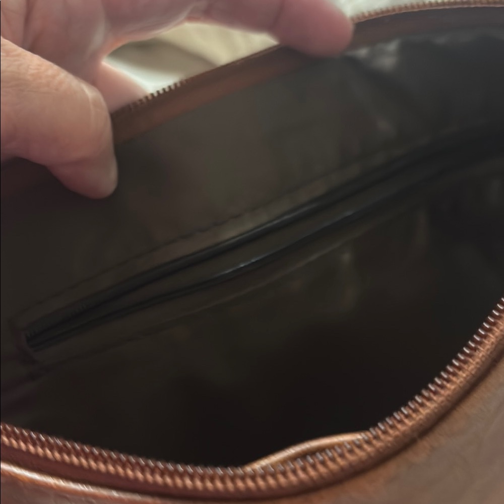 Brown Leather Clutch - Picture 2 of 6